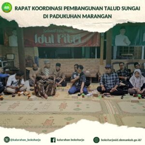 RAPAT KOORDINASI PEMBANGUNAN TALUD SUNGAI DI PADUKUHAN MARANGAN